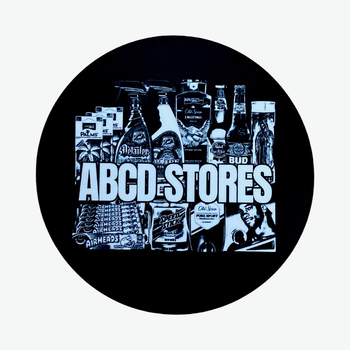 Grocery & Liquor Round Sticker | ABCD STORES