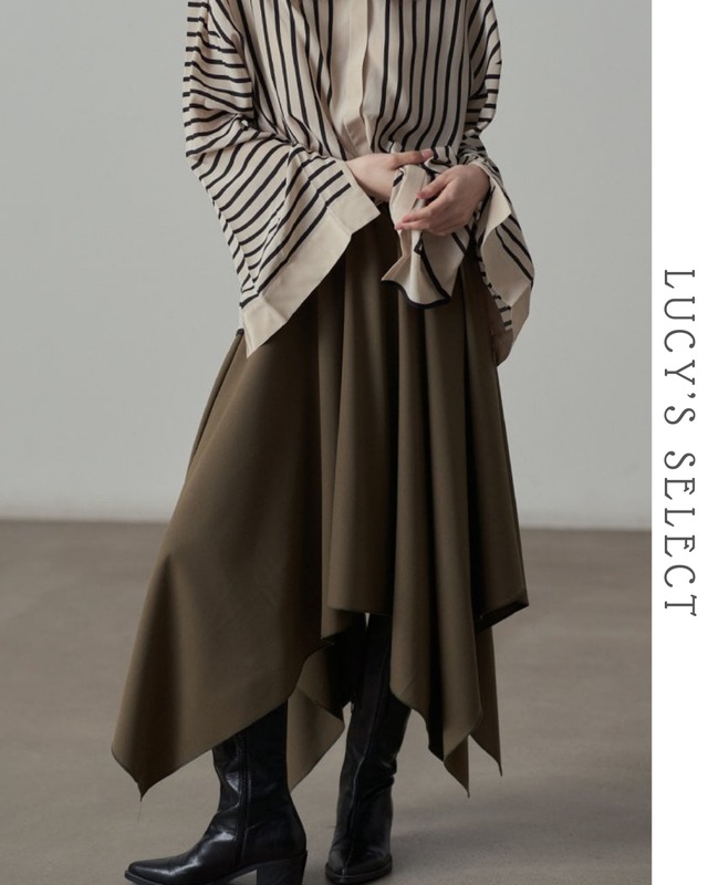 Retro Irregular Layered Skirt   A1270