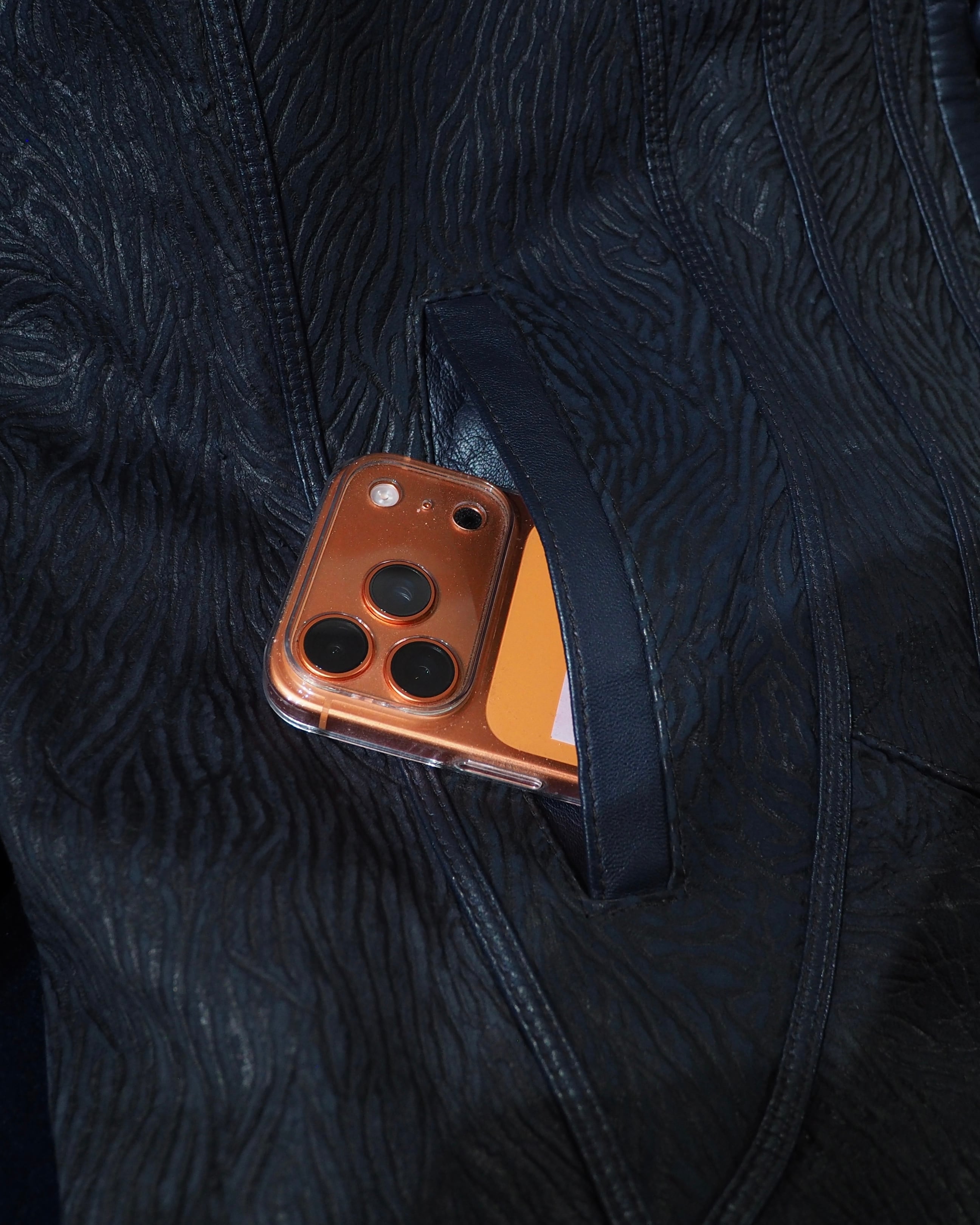1990s " 珍品 ‐ Made in Spain " Vintage Lamb Leather Mao Collar China Jacket