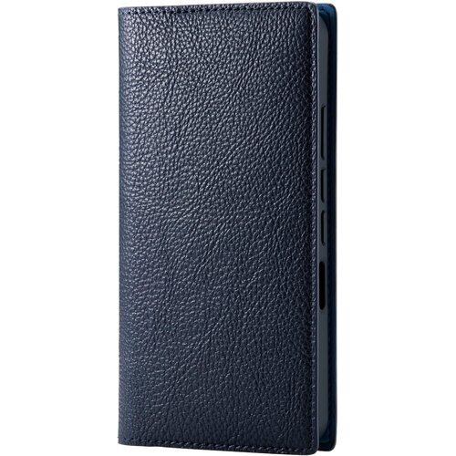 エレコム AQUOS wish2 SH-51C / wish SHG06 A104SH SH-M20 ケース カバー 手帳型 レザー 耐衝撃 なめらか質感 RICERCA Coronet ネイビー PM-S223PLFYILNV 1248