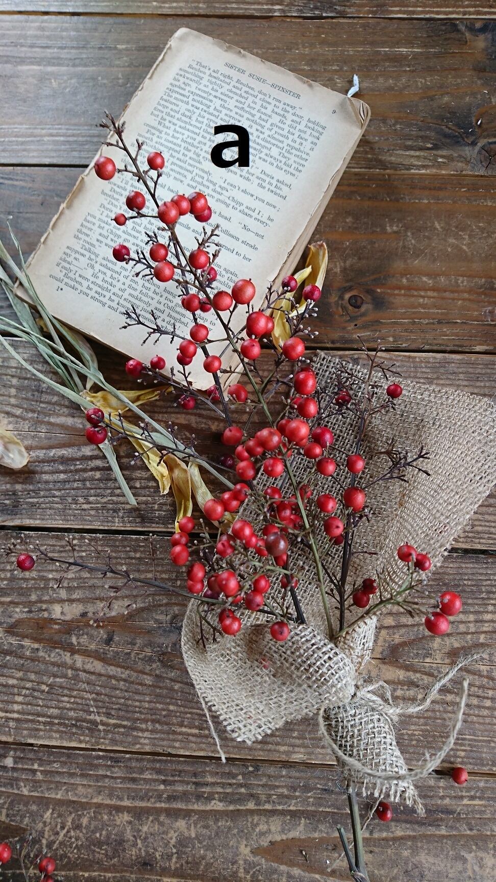 ドライフラワーのナンテンの実 Kokoano Hanaya