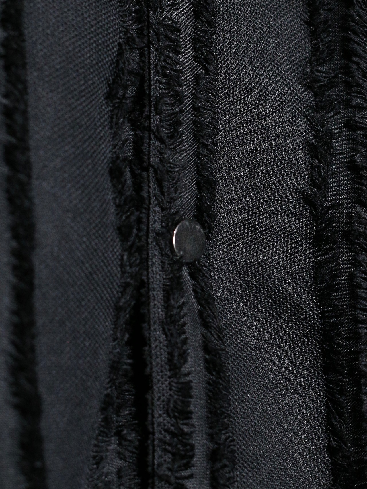 XXL fringe stripe open collar shirt - 9