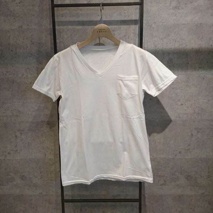 無地 Tシャツトップス カットソー 半袖 Vネック 韓国 レディース