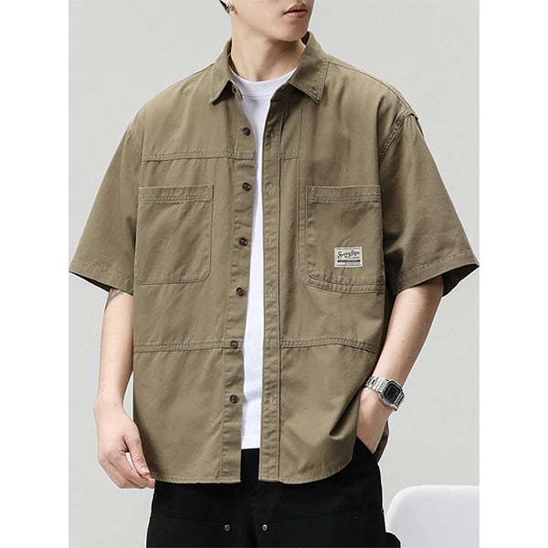 Front pocket design shirt P533