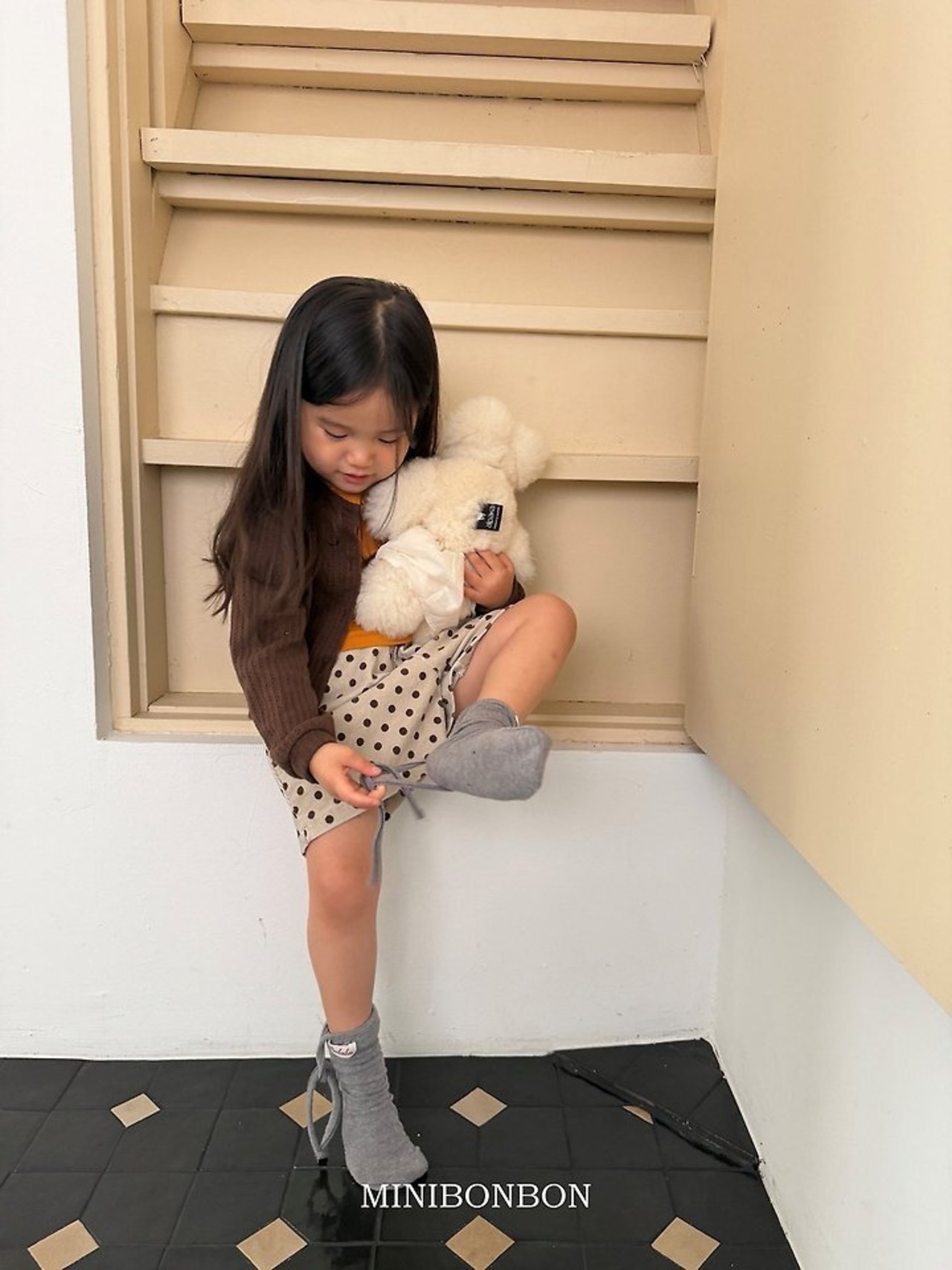 韓国子供服 / 26Autumn / 〖取寄〗minibonbon / ドットパンツ / キッズ服 / ジュニア服 *XS~JL*