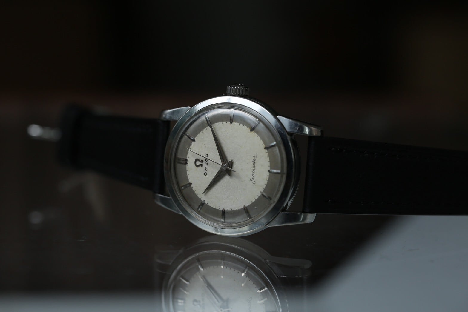 オメガー　シーマスター OMEGA】 1956年製 オメガ シーマスター ロングドルフィン×砲弾