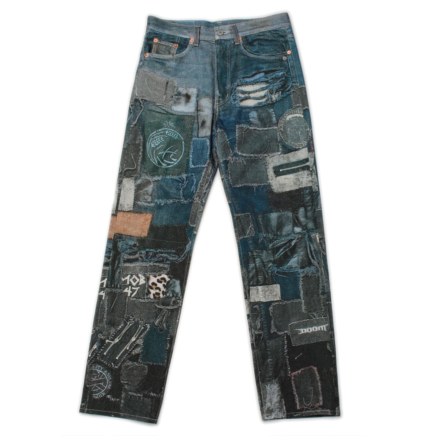 doublet PHOTO PRINT PANTS (INDIGO) 22SS35PT169 | IAAAM ONLINE STORE