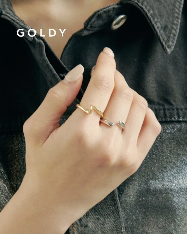 GOLDY/ゴールディ/スムース ライン セット リング/アクセサリー/5240302【追跡可能メール便180円】