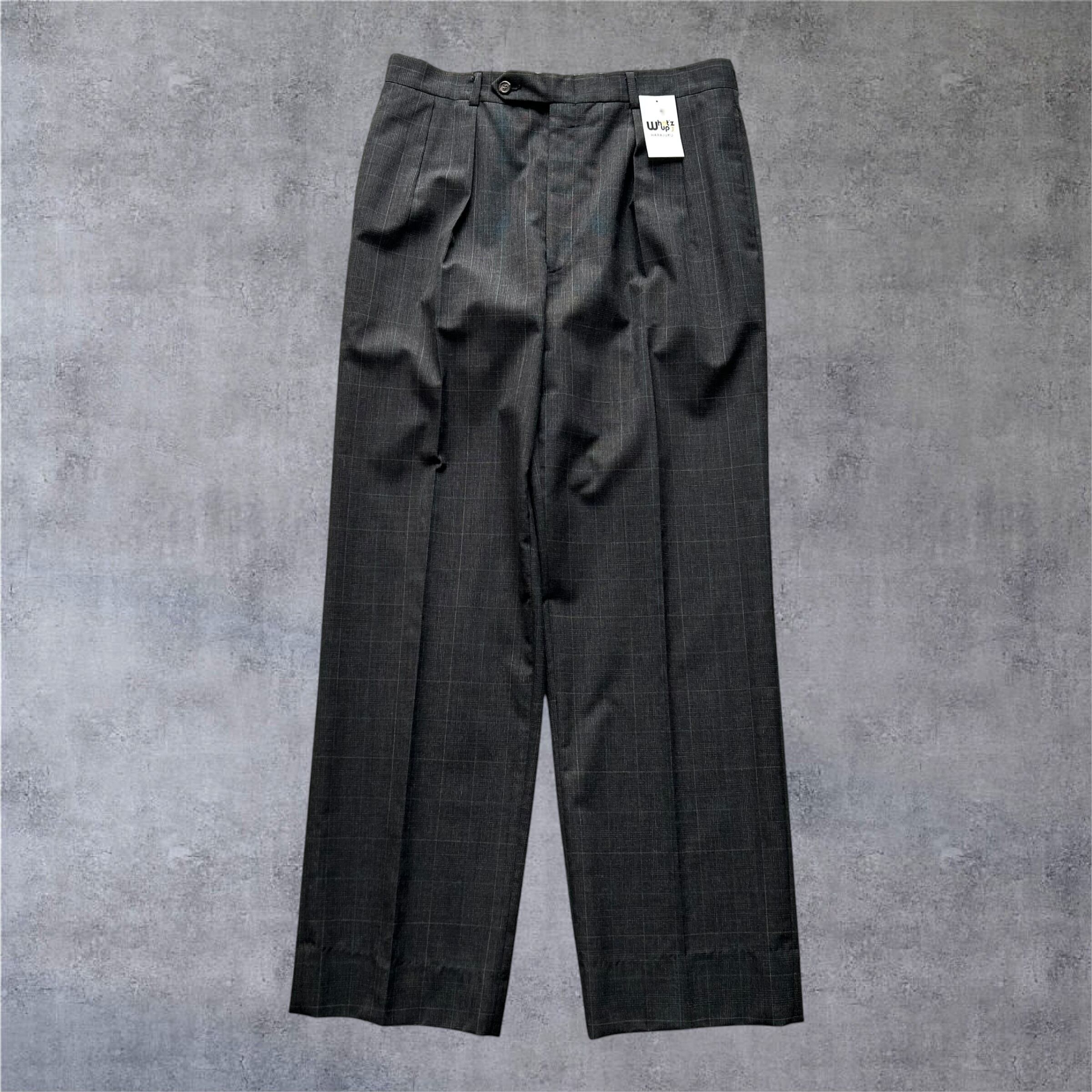 2000s Unknown 2tuck Check Slacks ⑤ 【高円寺店】