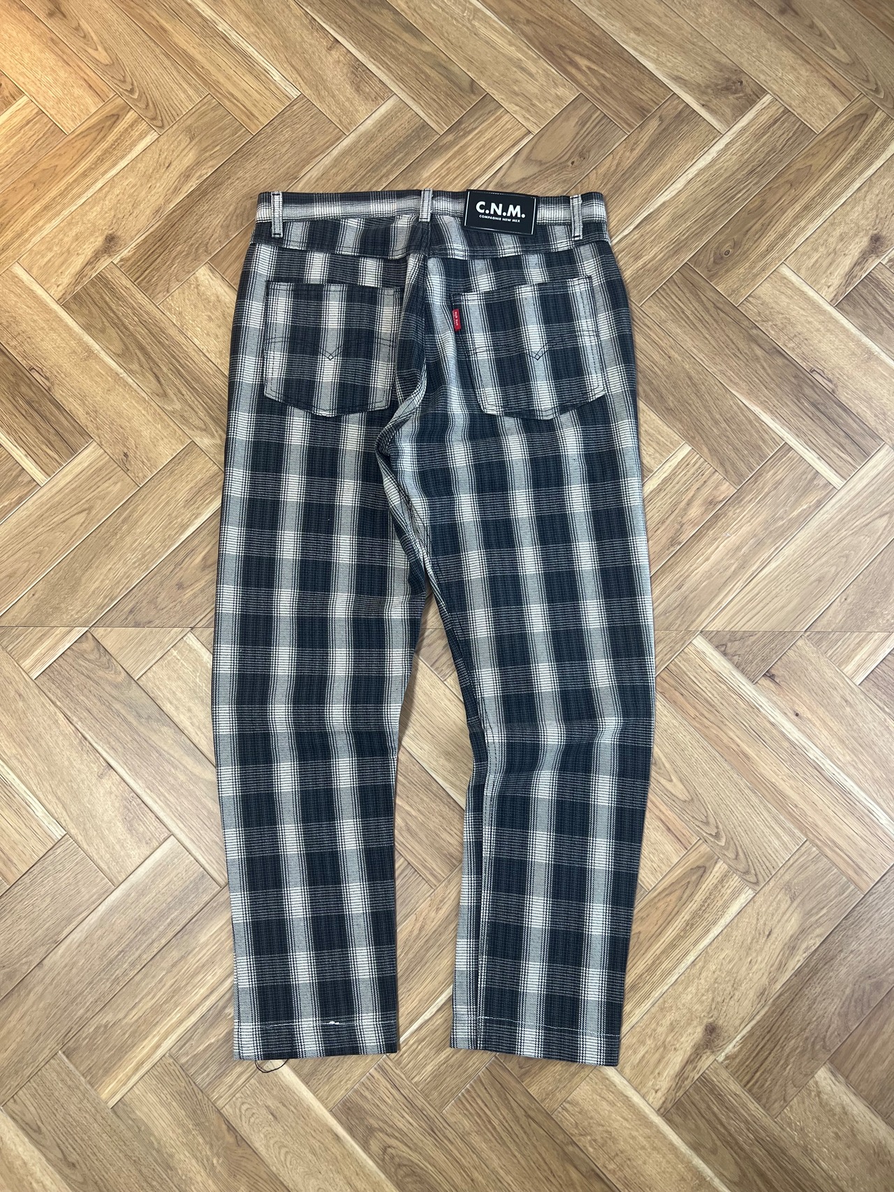 CNM Ombre Check Denim Trousers