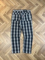 CNM Ombre Check Denim Trousers