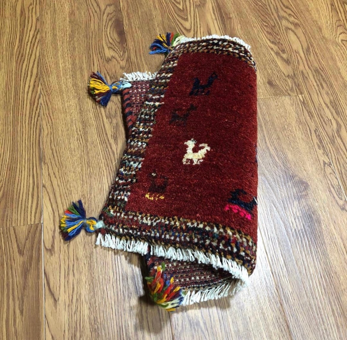 ペルシャギャッベ (ギャベ) チェアマット 椅子の座布団 No.GS-1139