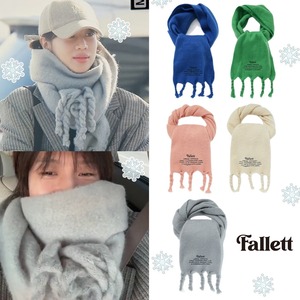 ★SHINee テミン 着用！！【FALLETT】STORY LOGO LONG 無地 マフラー [5カラー]