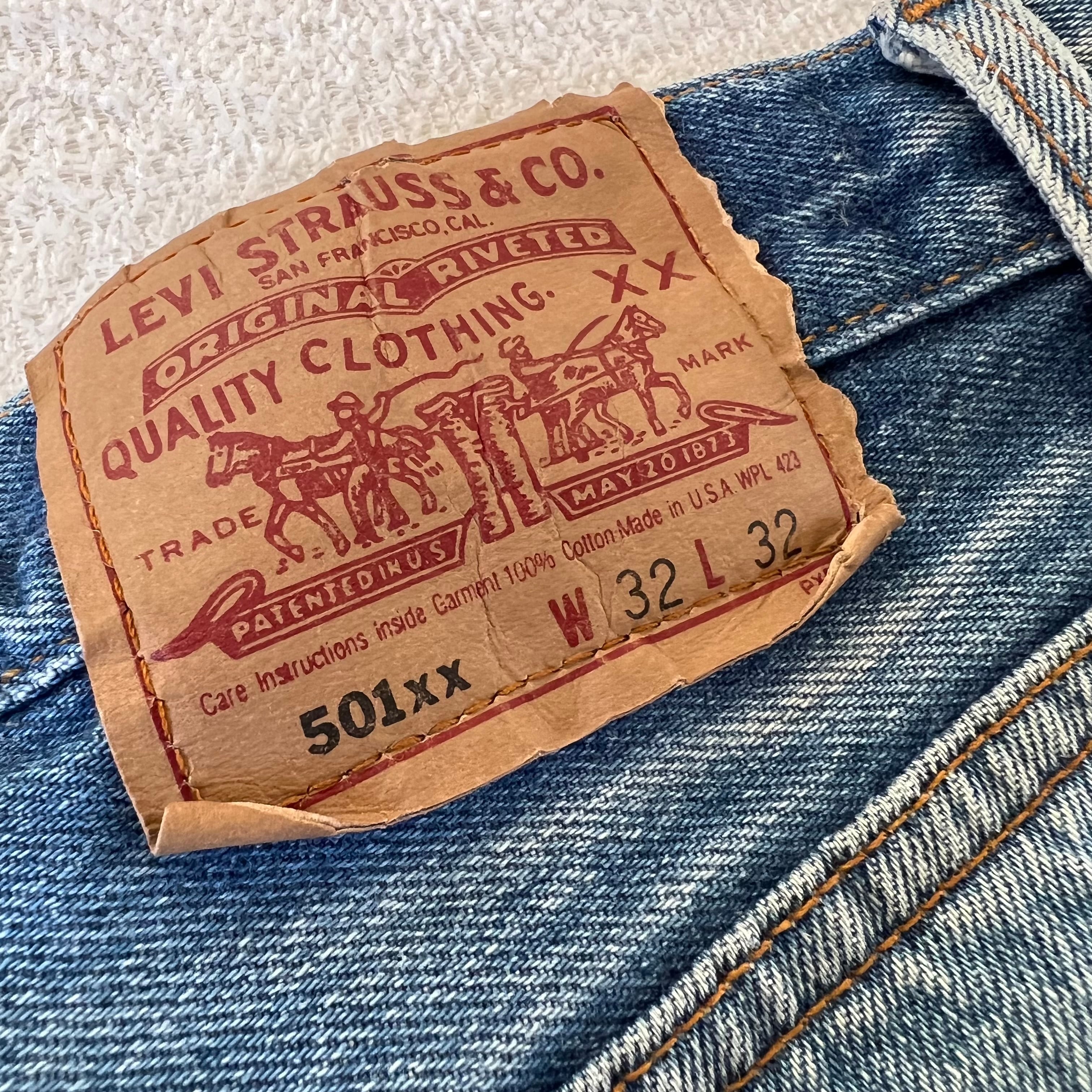 Levi's 501 xx USA製 W32 リーバイス ダメージ デニム ジーンズ 90年代