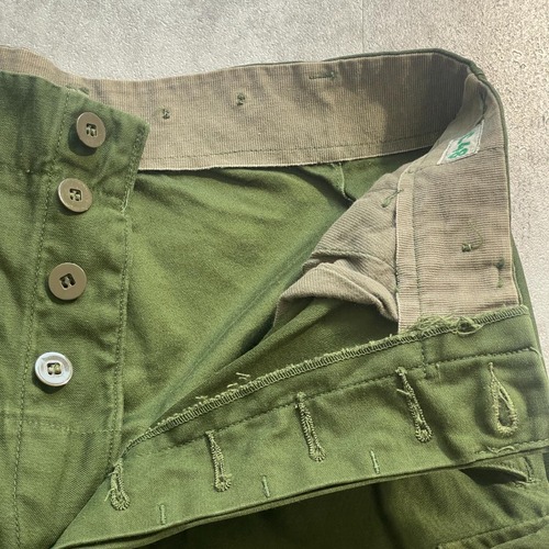 60-70s スウェーデン軍 実物 M-59 フィールドパンツ C48 w28 詳細写真7