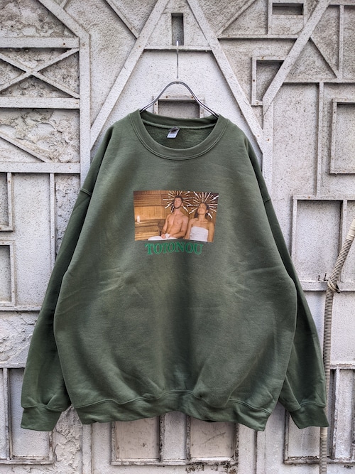 "深緑" original TOTONOU sweat / MOSS GREEN