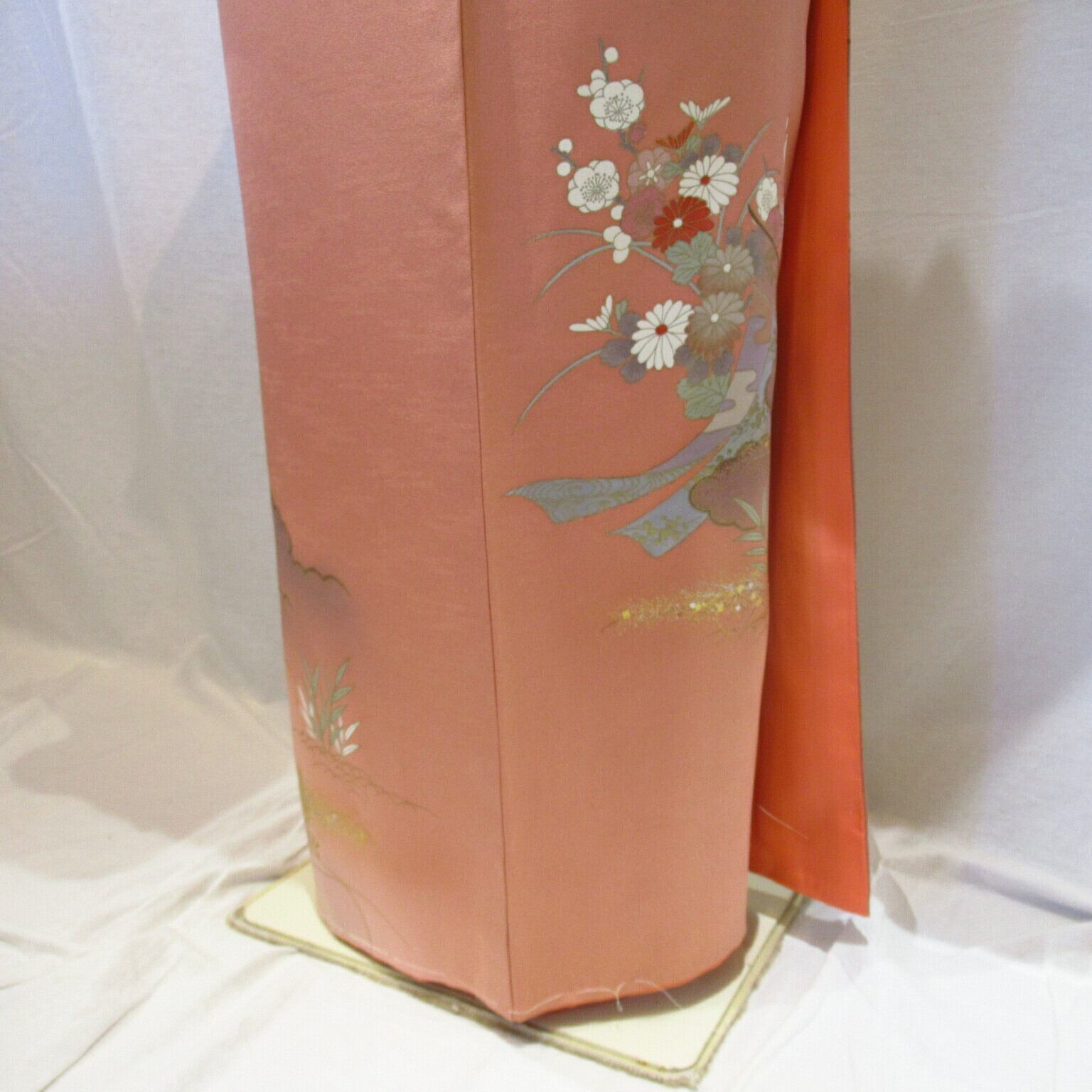 サーモンピンク金箔訪問着1641と綴れ織袋帯4点セット | Pay ID