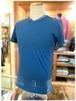 【LIBERO DIAMBRA】- Italy -　　　　　　　　　　リベロディアンブラ 　　Vネック半袖Tシャツ　　　　切りっぱなし加工×衿・袖切り替え