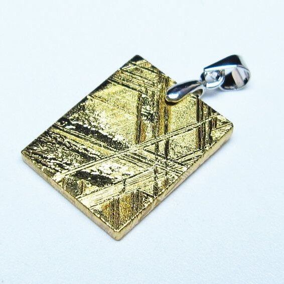 ギベオン ペンダント 隕石 メテオライト ゴールド 一点物 おまかせ便 112-13530