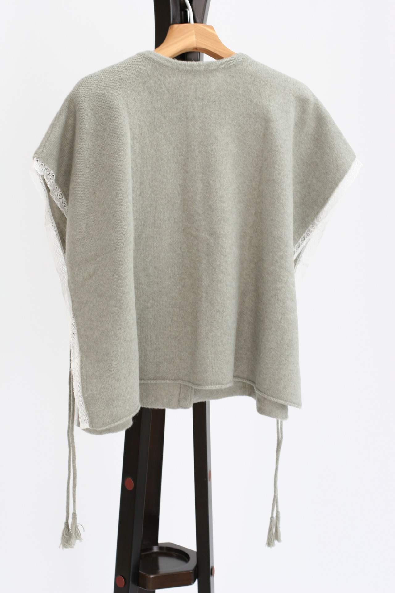 【Gauze#】Sonia LEAVER LACE KNIT VEST（G1235）