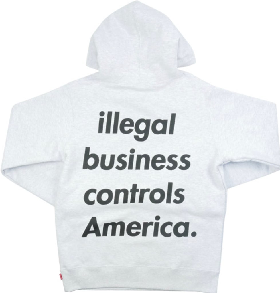 supreme 18SS Illegal Business Hooded | style.gallery.honest