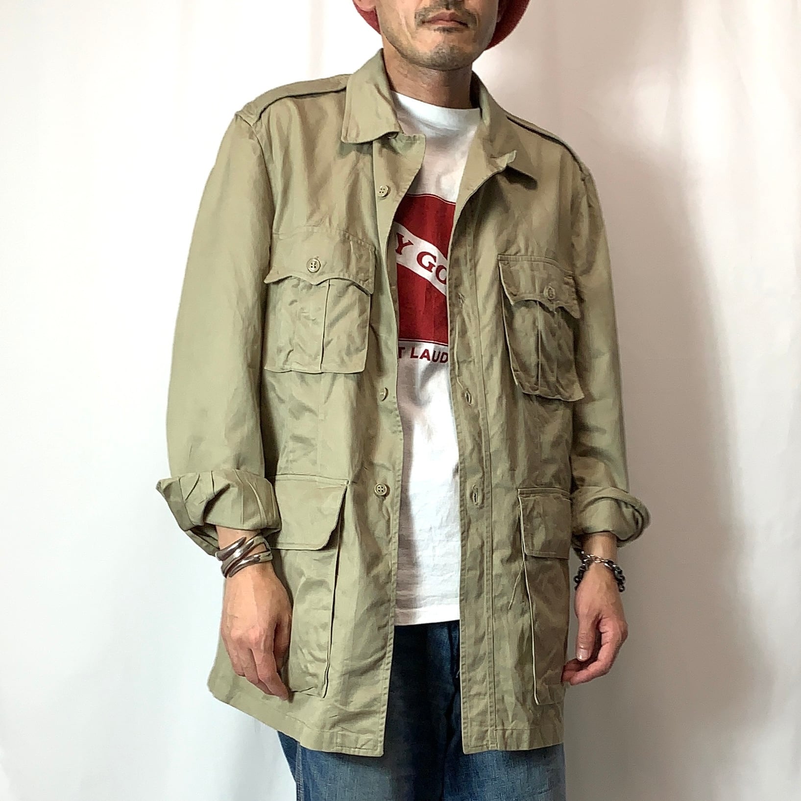 vintage old 50s USAF Tropical Jacket militaryトロピカルジャケット ...