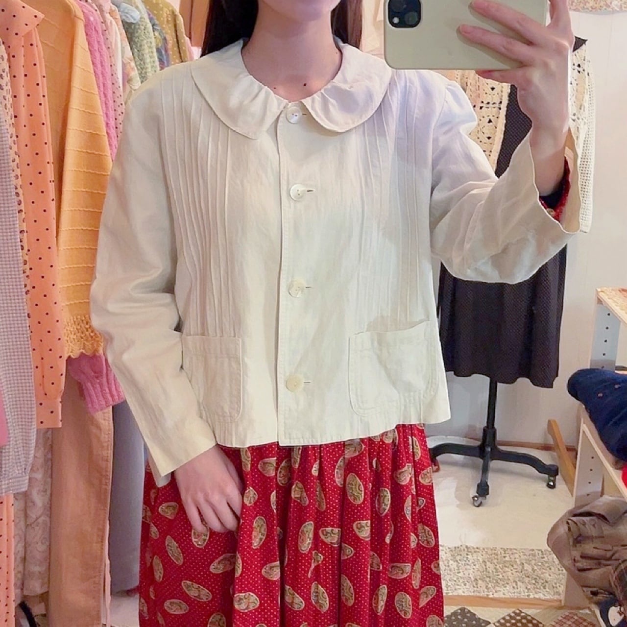 NOUGAT SUGAR / off white cotton jacket