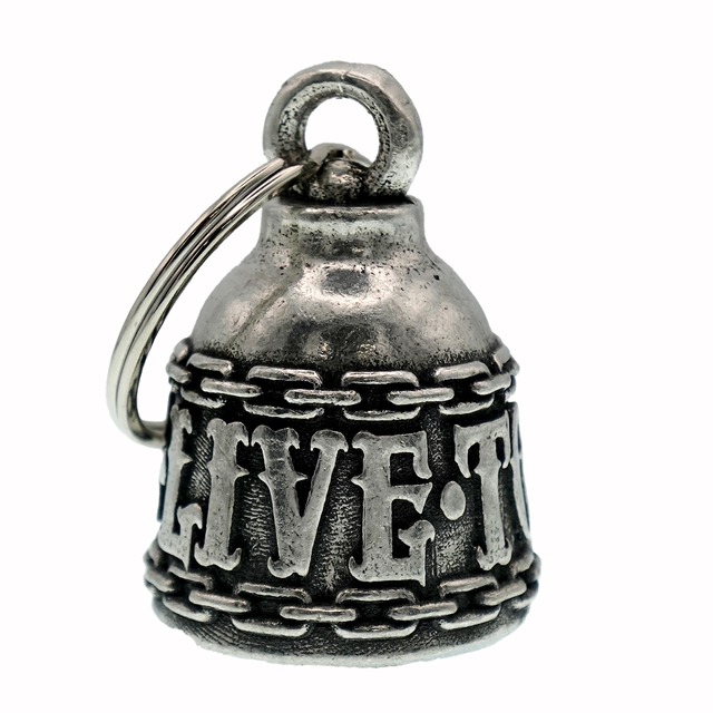 【MADE IN USA】LIVE TO RIDE お守り 魔除け バイカー ブラボーベル BRAVO BELL MADE IN USA 直輸入 本物 新品 英文説明書付き ガーディアンベル バイカーベル  :AMBB-035
