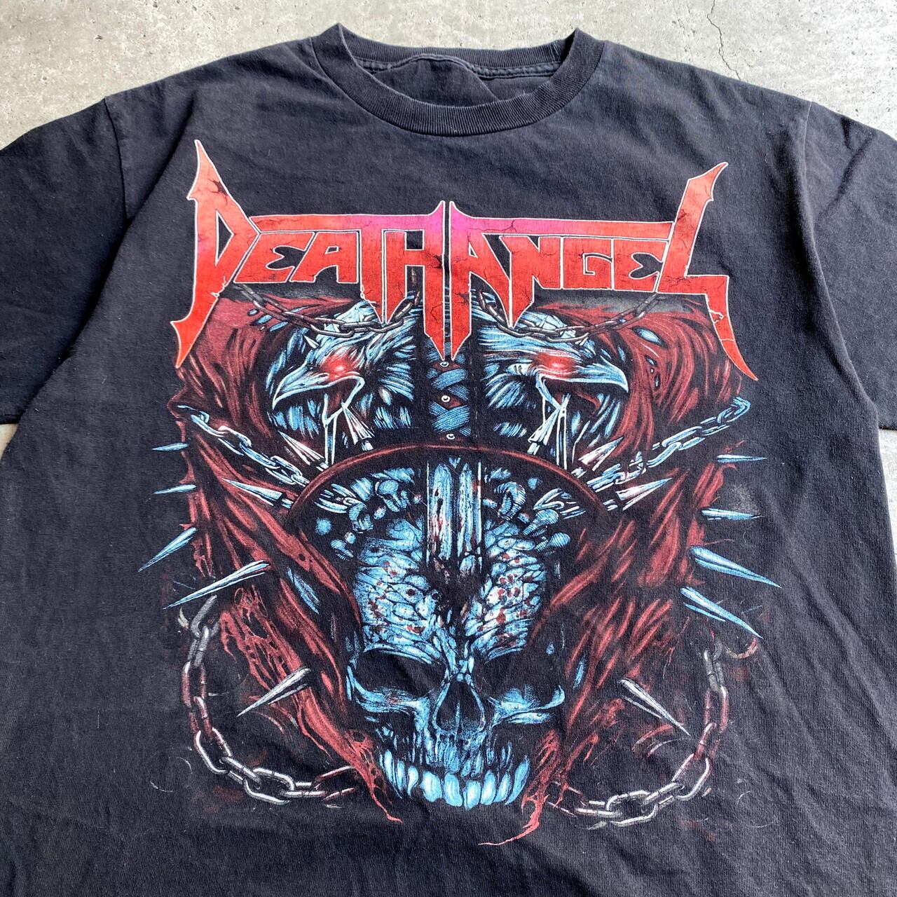 DEATH ANGEL デス・エンジェル バンドTシャツ メンズM相当 古着 メタル スカル 両面プリント バックプリント ブラック 黒  【Tシャツ】【SA21075】 | cave 古着屋【公式】古着通販サイト