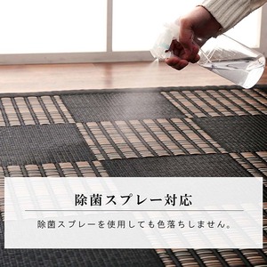ウィード 江戸間3畳 174X261 絨毯 ラグ 洗える カーペット ダイニングラグ モダン柄 丈夫 日本製 PPカーペット