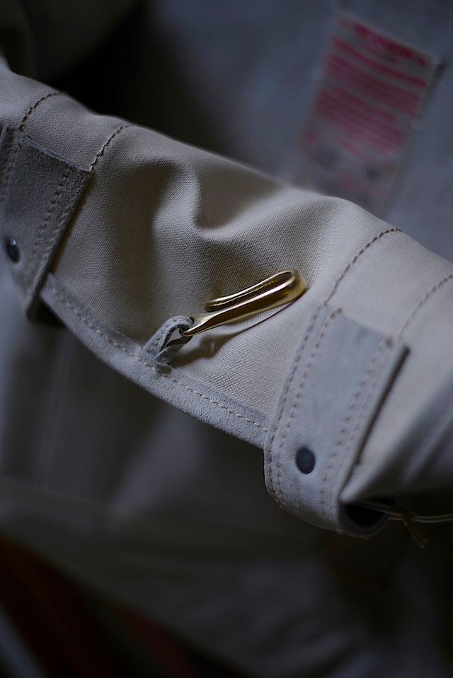 NICENESS / S.LEDZ SUEDE LEATHER NN SHOULDER TOTE BAG (LIGHT BEIGE)