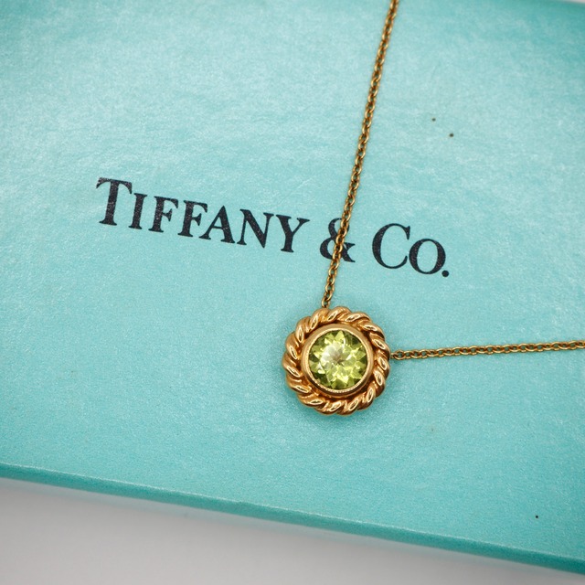 Tiffany&Co. ペリドット ネックレス ゴールド K18 ティファニー
