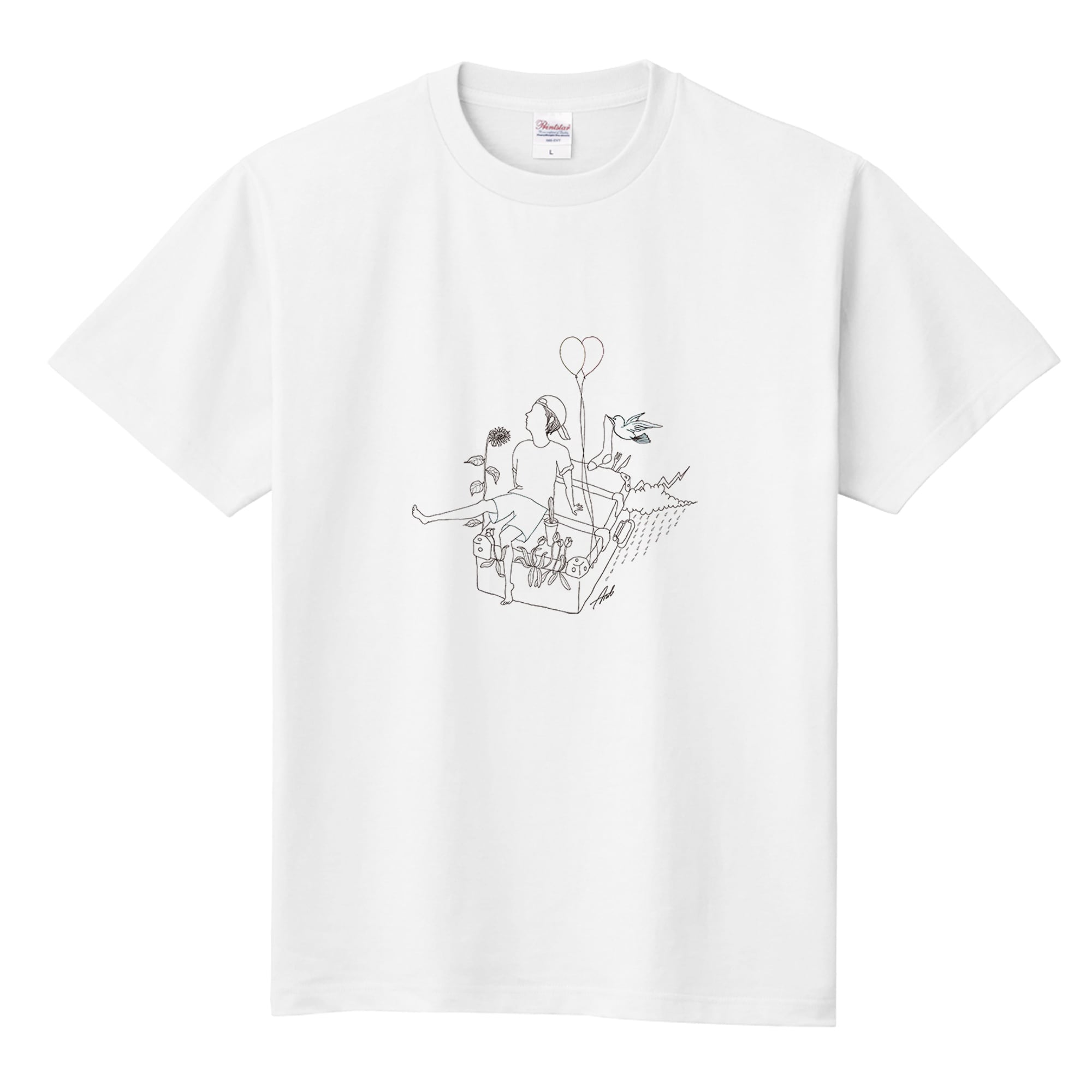 ぼくと、彼と、』Tシャツ（A）白 | モクカ オンラインショップ