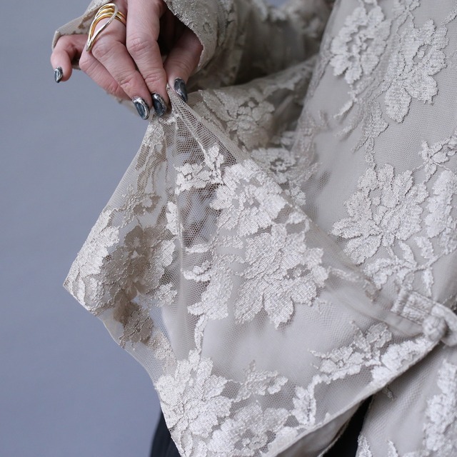 lace fabric flower pattern special china shirt