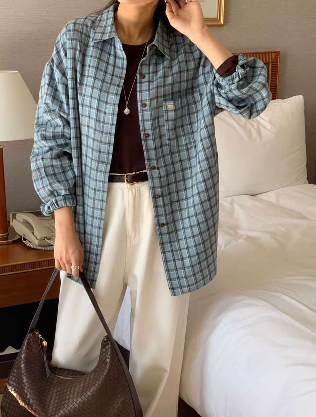 (予約) AREING / Tint chack shirt color