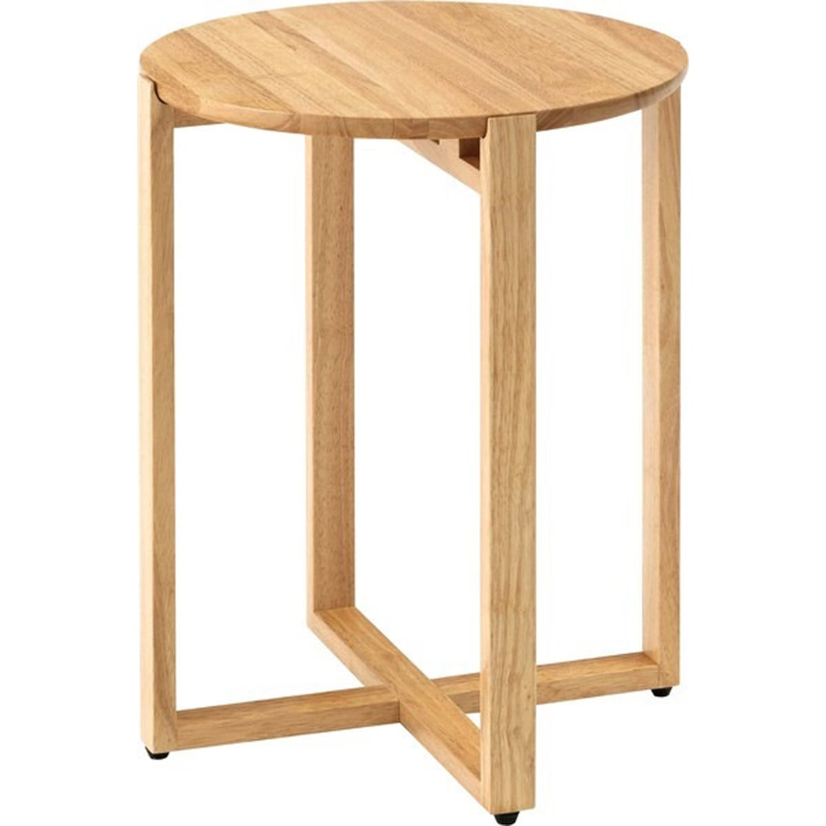 サイドテーブル HOW-016 ナイトテーブル テーブル ベッドテーブル 木製 天然木 北欧 おしゃれ シンプル 円 丸 ラウンド アジャスター付き リビング ダイニング 寝室 カフェ ショップ 店舗