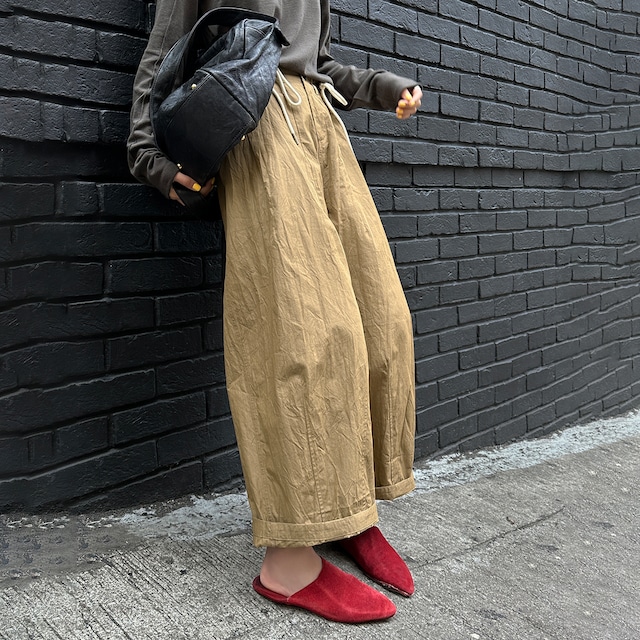 double strap wide pants 12880