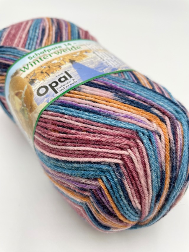 編む手が止まらない毛糸！Opalオパール- シャーフパーテ14 4ply/4本撚り 11195