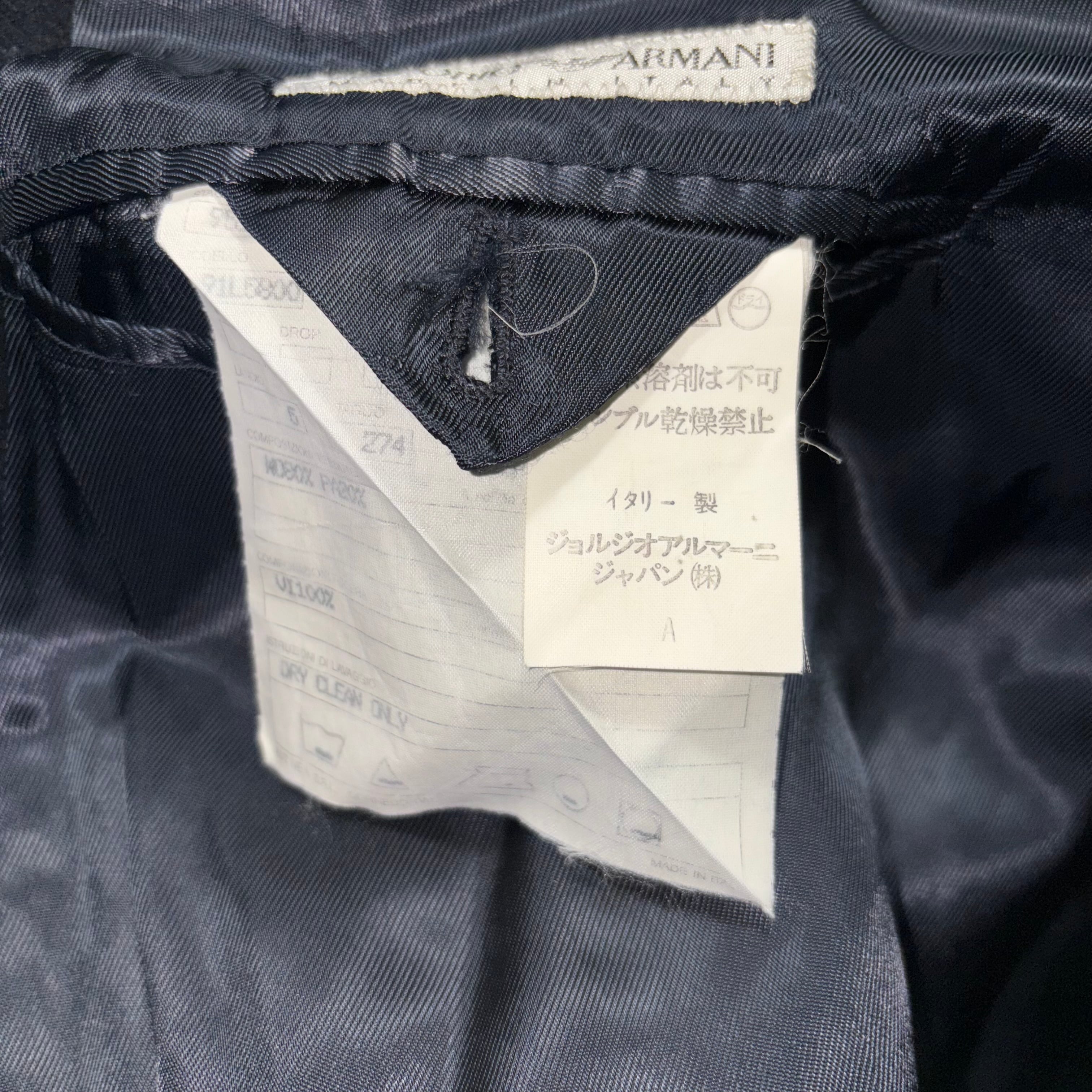 EMPORIO ARMANI vintage archive コート Vintage Emporio Armani Women's Long Coat, Sz 38, Black Wool