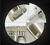 ダイヤモンドホールソー コアビット ガラス タイル 穴あけ 超硬 ホルソー セット 陶器 硝子 レンガ ライル 木材 大理石 ガラス 穴あけ 切削 工具 ドリルビット (10本)