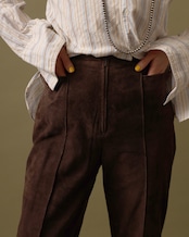 1990's Loewe / Front Zipper Leather Pants