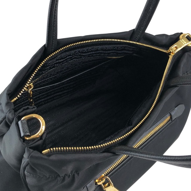 PRADA プラダ ショルダーバッグ ブラック ロゴ ナイロン 2way ミニボストン vintage ヴィンテージ オールド 453265