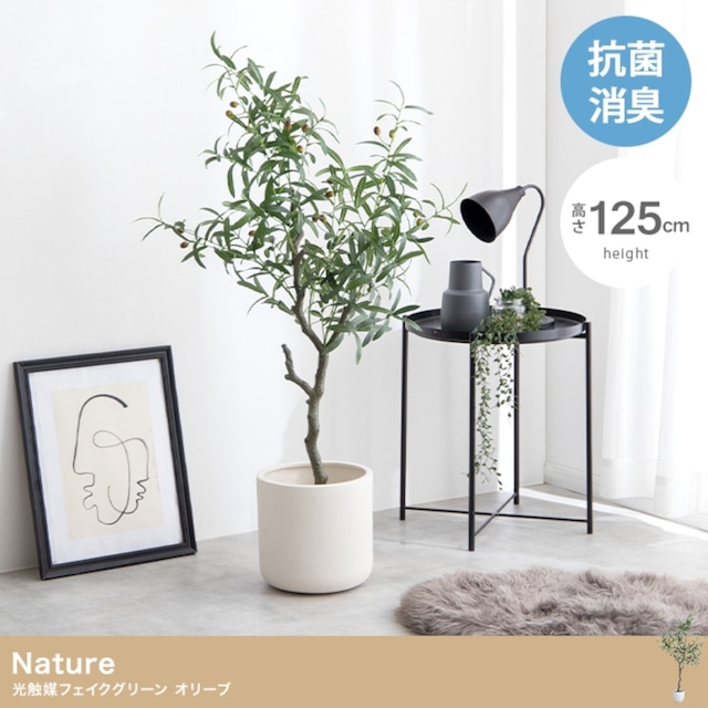 観葉植物 オリーブ フェイクグリーン 光触媒人工観葉植物 高さ125cm