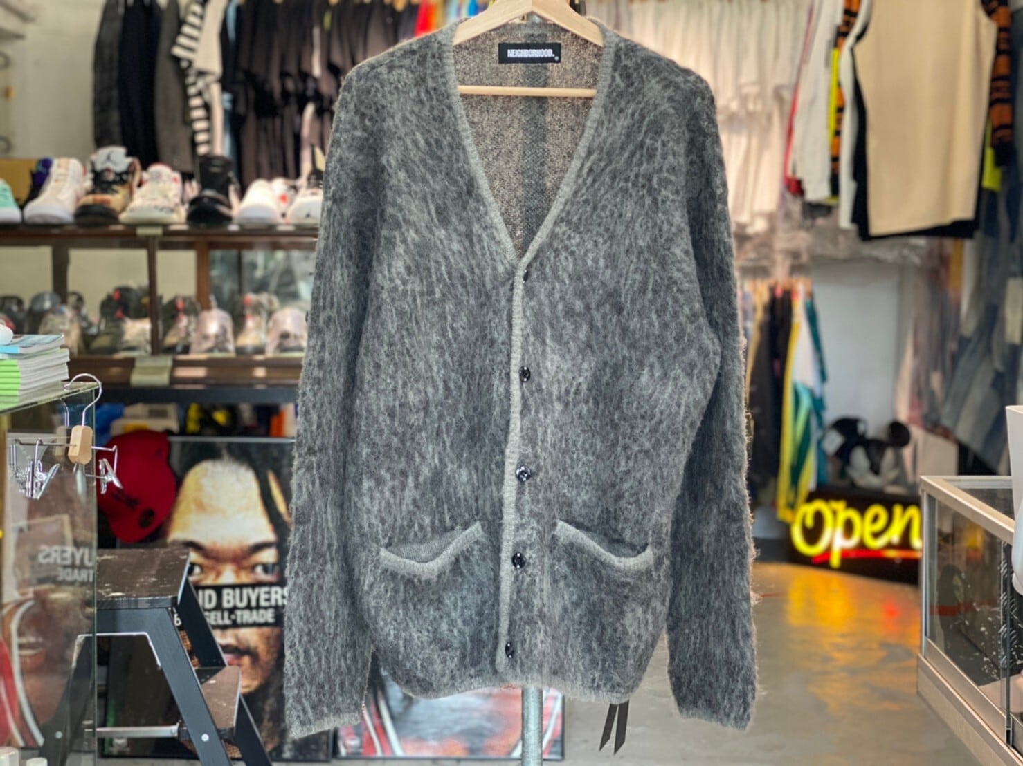 NEIGHBORHOOD ネイバーフッド カーディガン サイズ:XL 22AW レオパード 