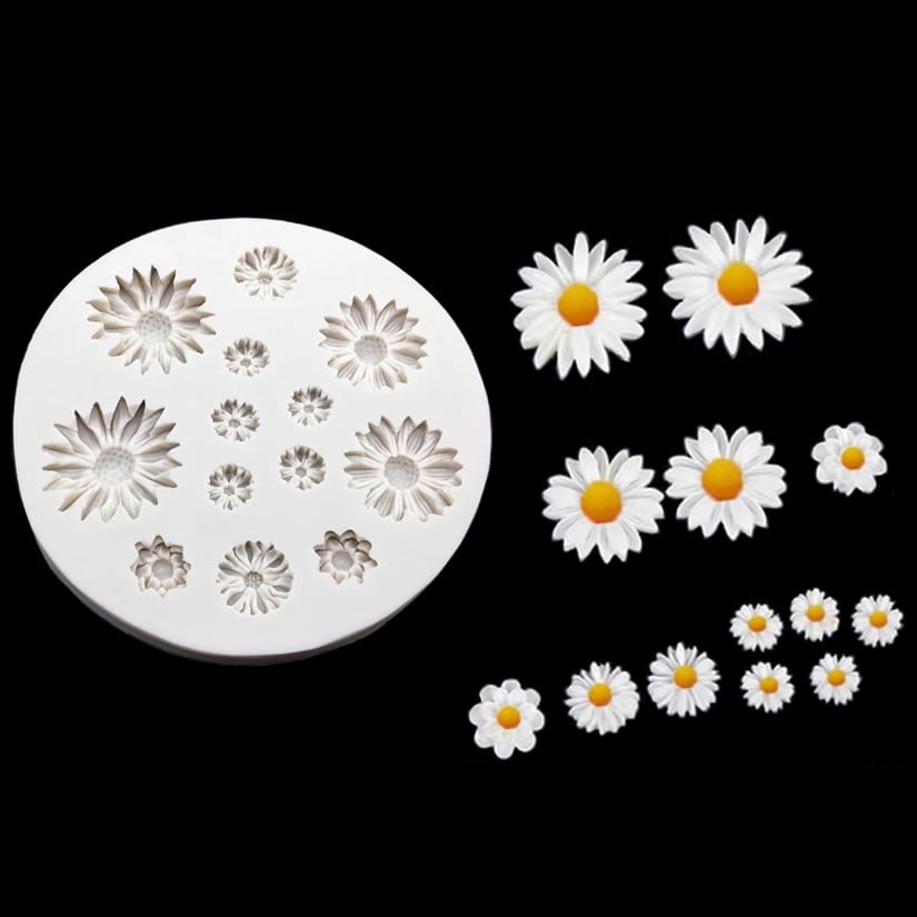 クレイフラワー　マーガレット5本セット hiさまオーダー品』クレイのマーガレット5本組⭐️クレイ