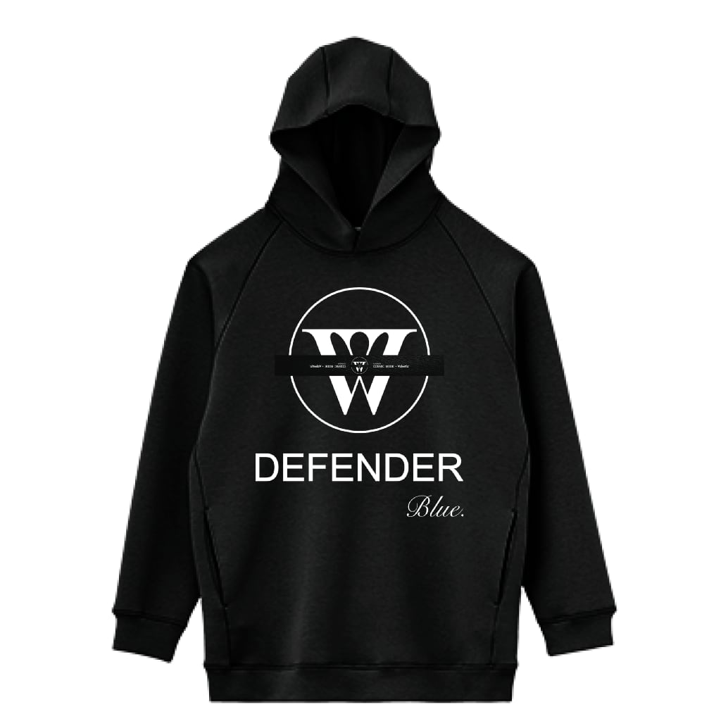 LIFEMAX 10oz ドライストレッチプルオーバーパーカー（両面印刷）