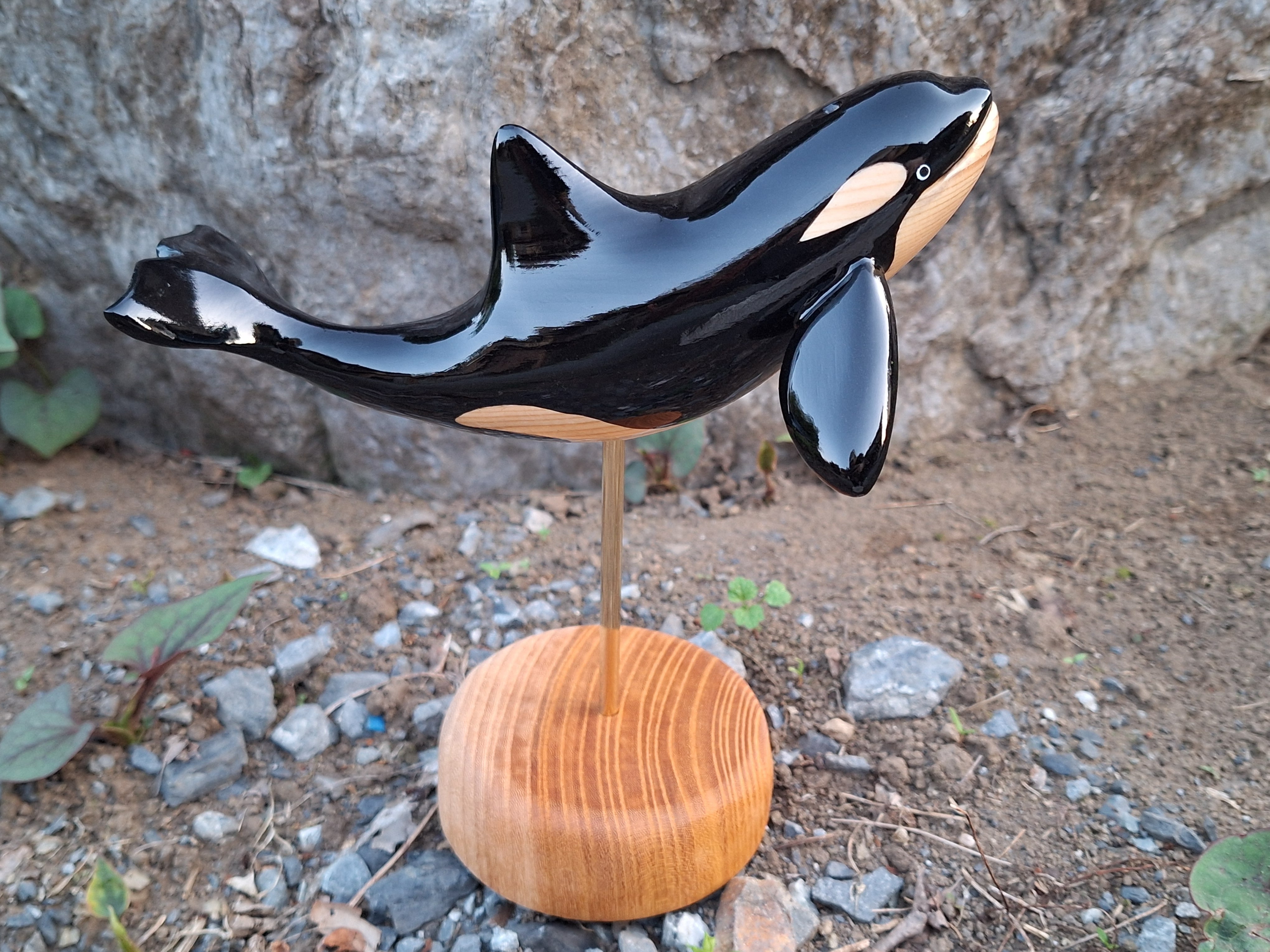 シャチ(スタンディング) orca | 工房西岡 woodcraft animals