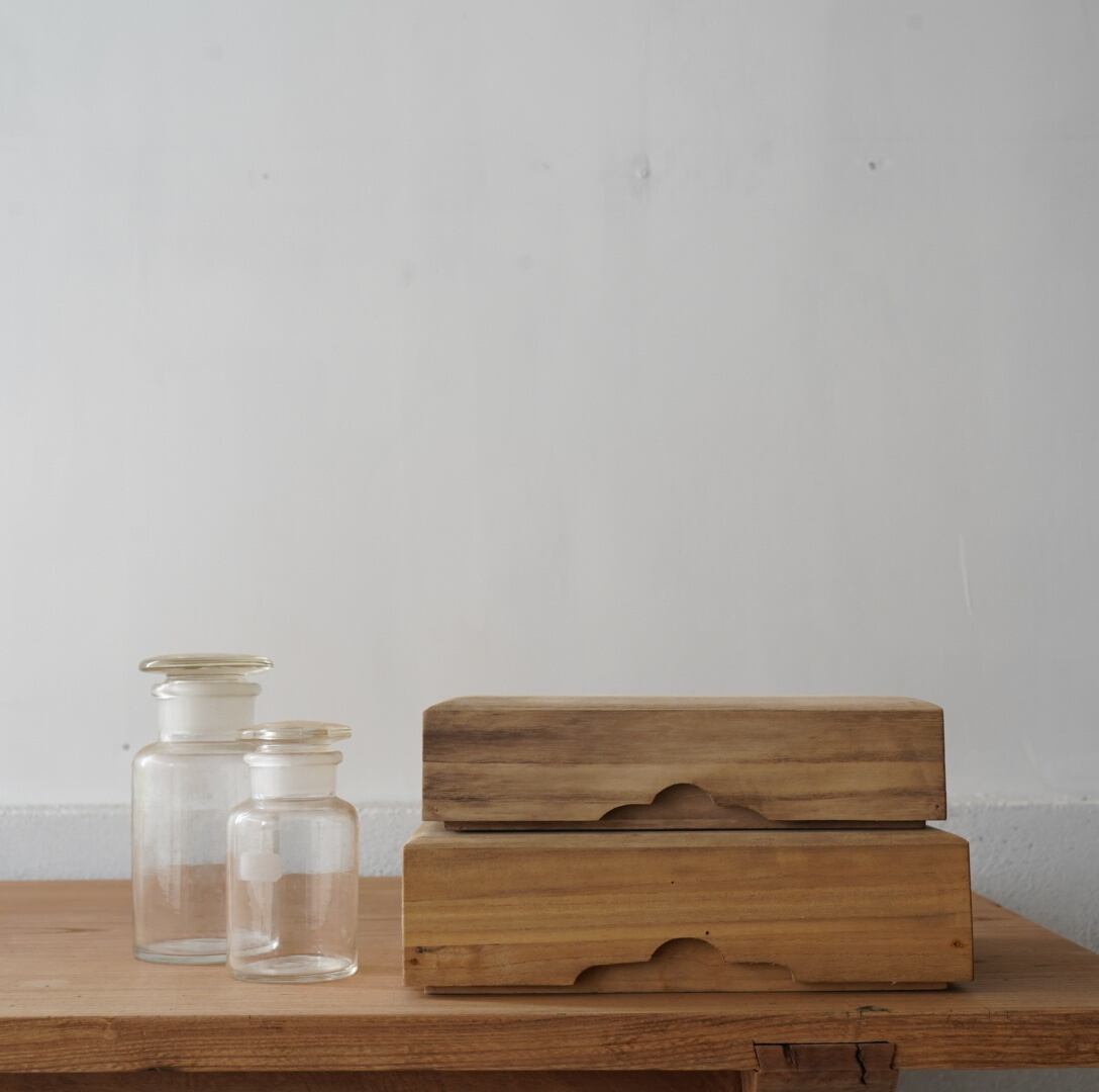 木の小物入れ 2点