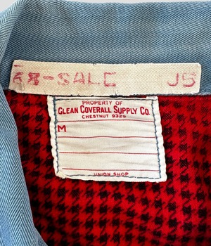 -CLEAN COVERALL SUPPLY CO.- Vintage 50-60s M Work Jacket