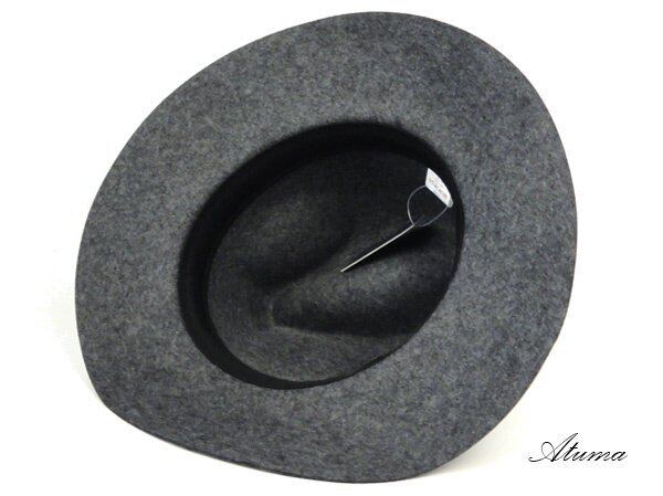 Ruben（ルーベン）/ LONG BRIM HAT （グレー） [ロングブリムハット